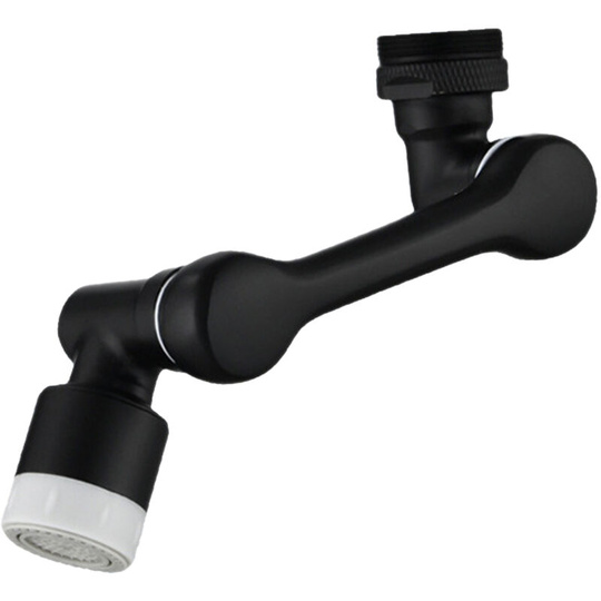 1080°Swivel Faucet Extender With 2 Spray Modes Sink Rotating Faucet Extender Splashproof Faucet Filter Adaptor Aerator With Wrench, Black&Type 1
