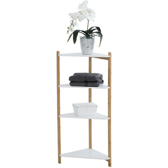 Dharmvir Kelston 34Cm W x 99Cm H x 34Cm D Free-Standing Bathroom Shelf