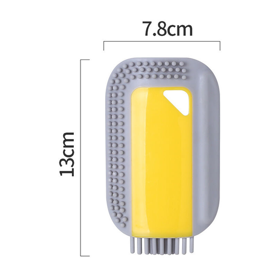 Sunflowergb - 2pcs Bathroom Mirror Cleaner Glass Wiper Scraper Window Cleaning Brush for Car Shower Squeegee Kitchen Countertop Sink Yellow