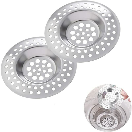 Kitchen Sink Strainer, Sink Drain Strainer, Kitchen Sink Grid, Stainless Steel Sink Strainer, for Kitchen/Bathroom Sink Anti-Clog Strainer 2