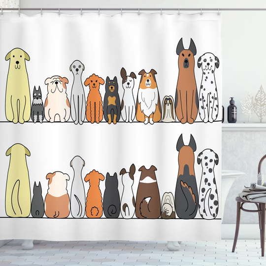 Bionce 13 Piece Polyester Shower Curtain Set