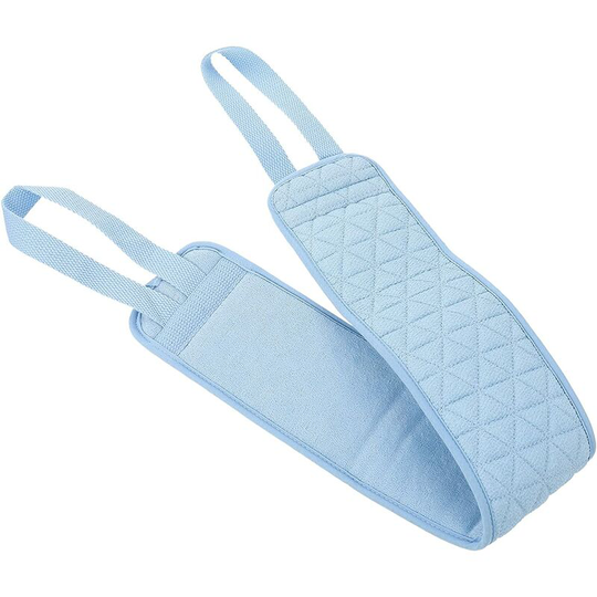 Body Massage Washing Machine Exfoliating Strap Loofah Back Shower Bath Long Luffa Logoofa Strap Back Strap Back Washer Body Scrailer Sky- Blue