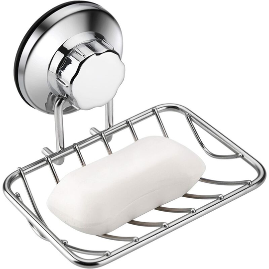 Shower Soap Dish - Strong Rustproof Stainless Steel Soap Saver Sponge Holder for Bathroom & Kitchen Sink