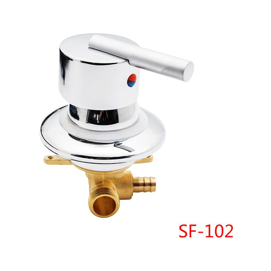 Shower Cabin Mixer Tap Brass Shower Faucet Chrome Outlet Diverter Shower Mixer Tap G1/2 Inch Connector Cold And Hot Water Shower Mixer For (SF-102)