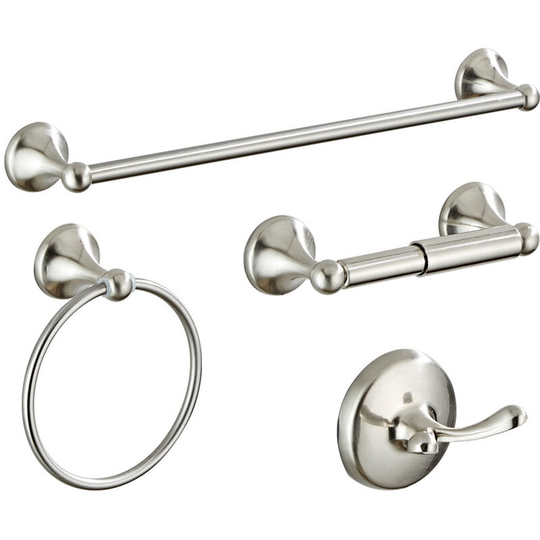 4pcs Standard Stainless Steel Towel Rack Towel Rack Bathroom Shelf Pendant Towel Rack 40cm
