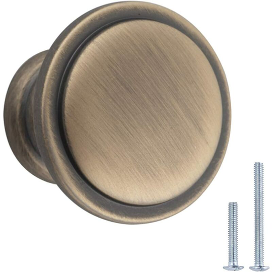 Perlerare - Cabinet Knob Set of 10 Aged Brass