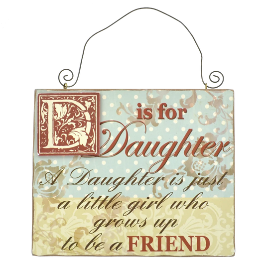 D Is For Daughter Wall Decor