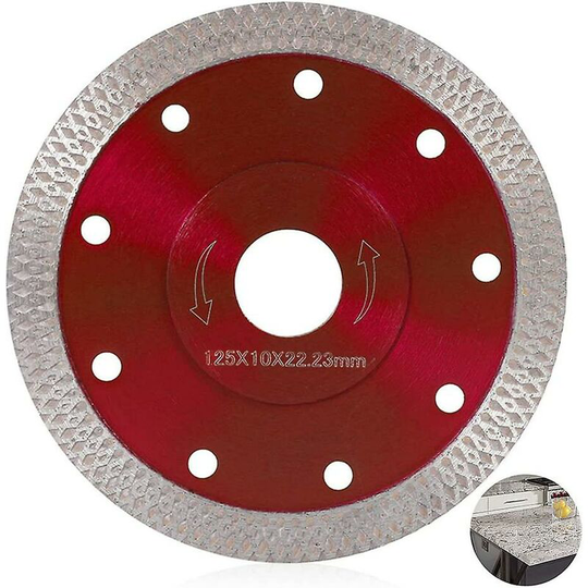 Sunflowergb - 125mm Fine Diamond Blade Wet and Dry Cutting Diamond Cutting Disc Professional Circular Saw Blade for Tile Granite Ceramic Marble