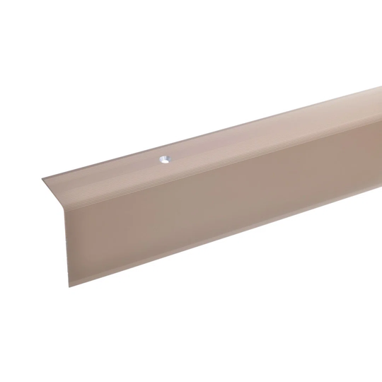 Abigail-Louise Metal 5.2 cm Thick x 3 cm Wide x 100 cm Length Stair Nose in Silver
