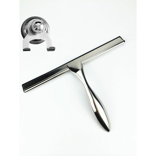 Multi-Purpose Squeegee ,Shower Squeegee With Suction Cup Hook,Window Squeegees for Bathroom Mirror Wiper, Window Glass Cleaning - Miqu