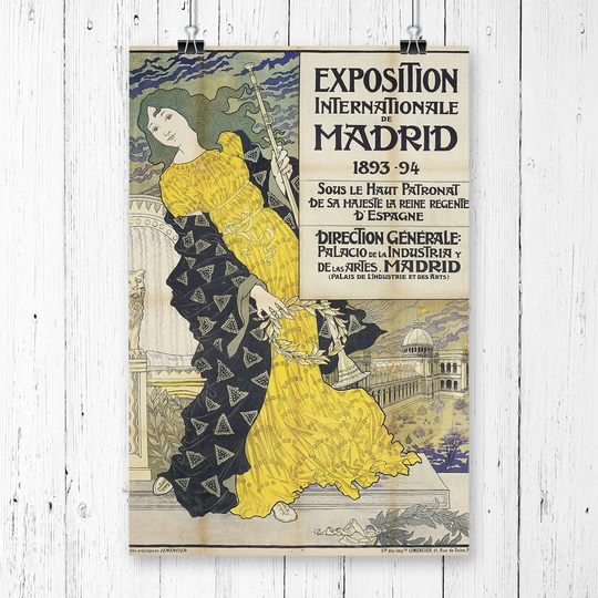 'Madird Exposition' by Eugene Grasset Graphic art