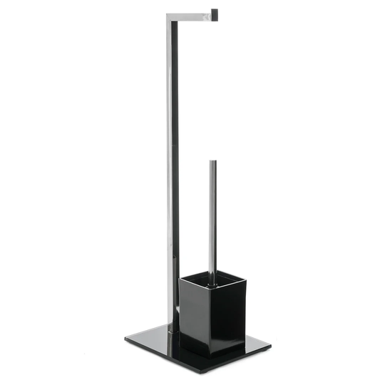 Bivins Free-Standing Toilet Roll & Brush Holder