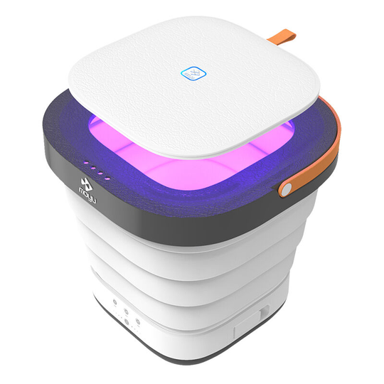 Moyu - Folding Wash Machine XPB08-F1 Mini Portable Laundry Machine Washing Machine Gift For Home Travel 220V