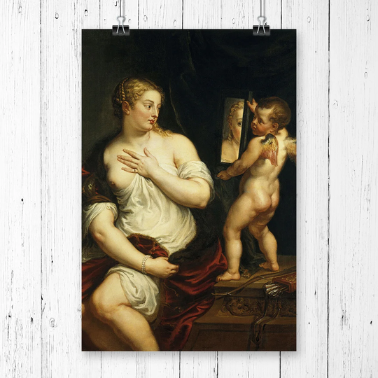 'Venus and Cupid' by Peter Paul Rubens Painting Print