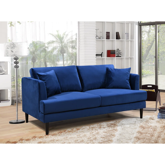 Lainy 171Cm Velvet Recessed Arm Sofa