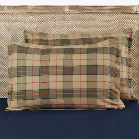 Borkholder 200 Thread Count Tartan 100% Cotton Pillowcase