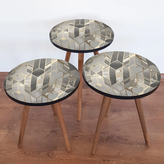 Pamella 3 Piece Nest of Tables