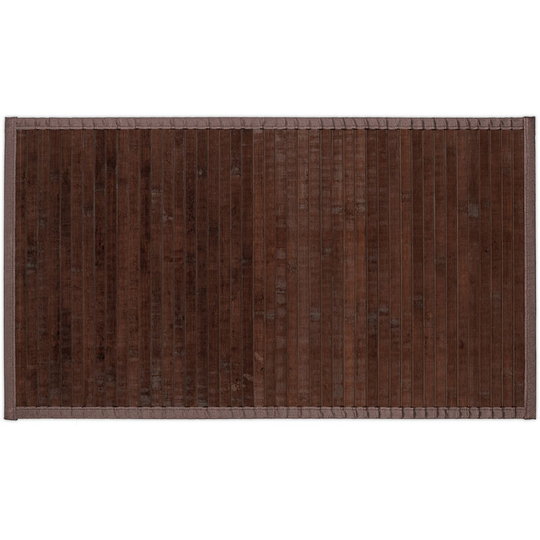 Relaxdays Bamboo Mat, 80 x 45 cm, Non-Slip, Moisture-Resistant, Bathtub Rug, Bathroom, Hallway & Kitchen, Dark Brown