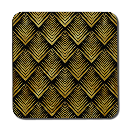 Geometric Flower Pattern Coaster