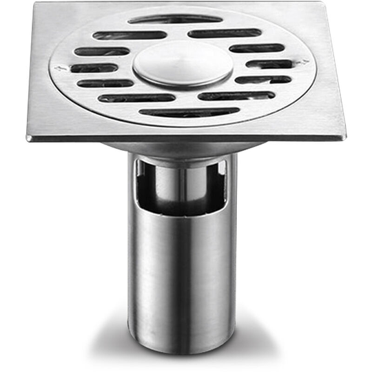Floor Drain Anti-Odor Shower Drain Anti-clogging Hair Stopper Catcher Sink Strainer Stainless Steel Drain Protectors Bathroom Toilet Tub Tile Insert