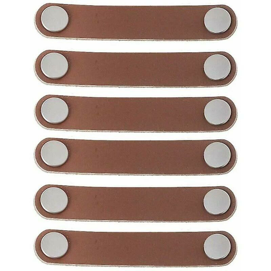 6-piece leather cabinet handle 96mm modern style leather door handle, authentic