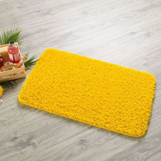 Draizy New Bright Shaggy Yellow Rug