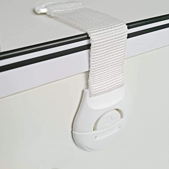 Perlerare - 10 Pack] Child Safety Cupboard Doors, Soft Strip Safety Baby Drawer Safety Locks with Resistant Adhesive for Cabinets, Fridge, Toilet