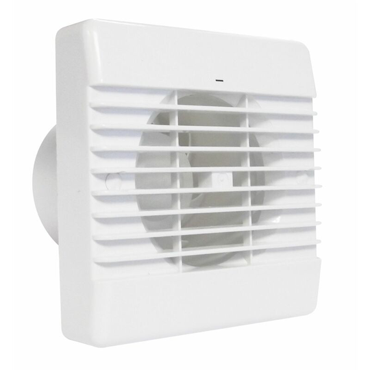 Airvent - Standard Quiet Extractor Fan Timer Controlled Bathroom Toilet 100mm - White