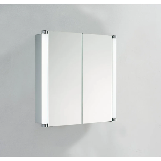 Clarine 70 x 70cm Surface Mounted Mirror Cabinet with LED Lightning