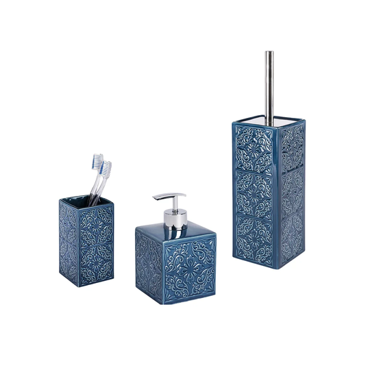 Cordoba Free-Standing Toilet Roll and Brush Holder