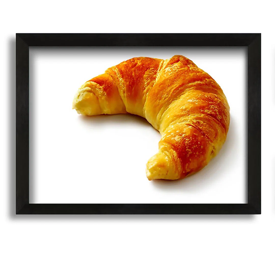 Croissant Delight - Picture Frame Graphic Art on Canvas