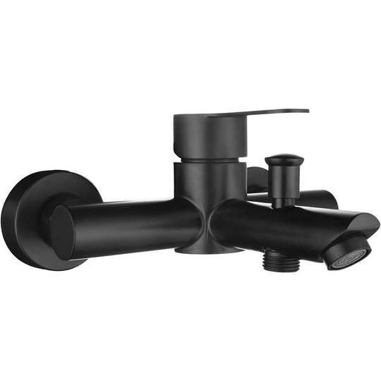 Gift - Stainless Steel Bath Mixer Tap 2 Hole Bathtub Faucet Hot and Cold Black Bathtub Faucet