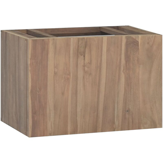 Wall-mounted Bathroom Cabinet 60x39x40 cm Solid Wood Teak Vidaxl Brown