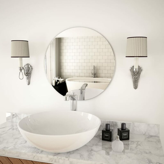 Wall Mirror 50 cm Round Glass VDTD11652 - Topdeal