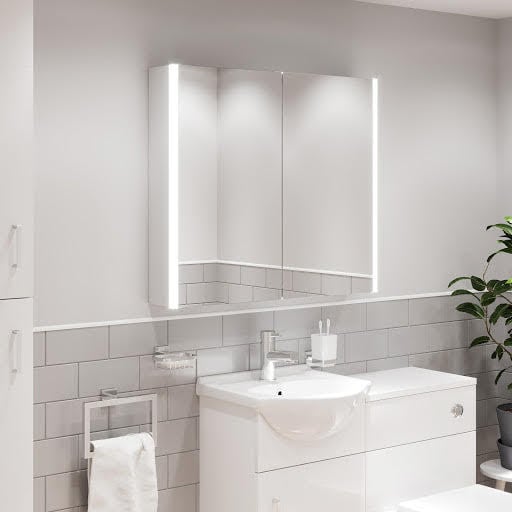 Artis LED Mirror Cabinet With Demister & Shaver Socket 700x600mm - Mains Power
