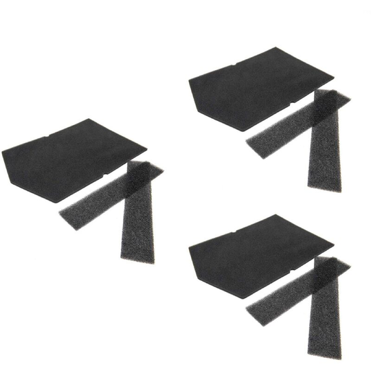 9x foam filter compatible with Miele t 8947 wp EcoComfort, t 8957 wp EcoComfort, t 8966 wp EcoComfort, t 8967 wp EcoComfort - Vhbw