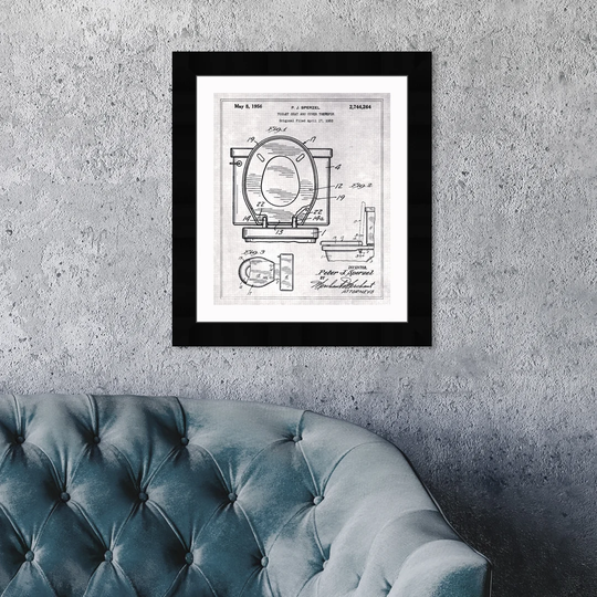 'Toilet Seat 1956' Framed Graphic Art