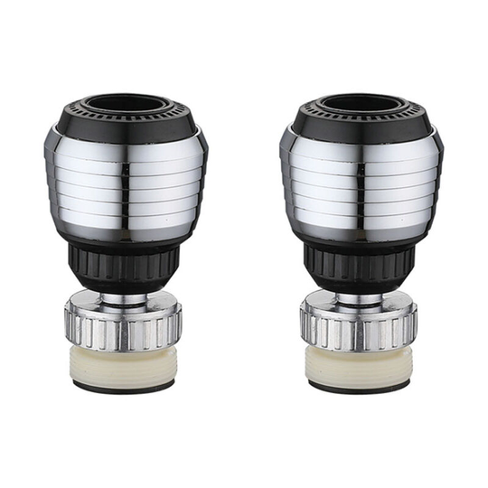 2 Pieces) 360 ° Swivel Adjustable Faucet Aerator Kitchen Bathroom Faucet Filter Bubbler