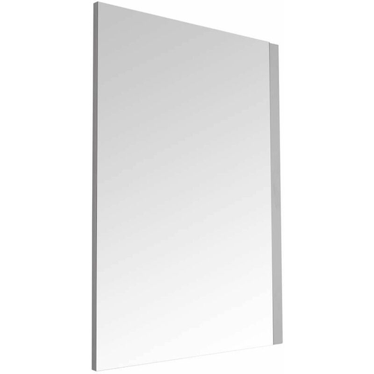 Oxley - Modern 700mm x 500mm Wall Hung Bathroom Mirror with White Frame - Milano