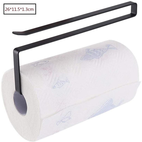 Towel holder to be fixed on the cabinet doors and to be mounted under the wardrobe Towel holder dispenser under the wardrobe, without drilling