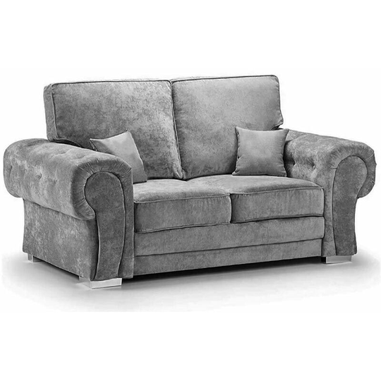 Chingford 2 Seater Fabric Sofa Set - Grey