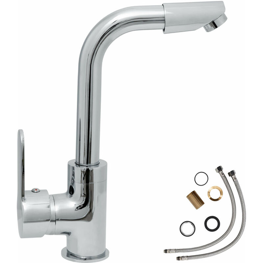 Faucet swivel - bathroom sink tap, faucet tap, bath and sink tap - grey