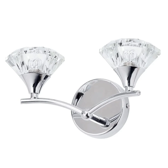 Shmuel 2 - Light Polished Chrome Armed Sconce