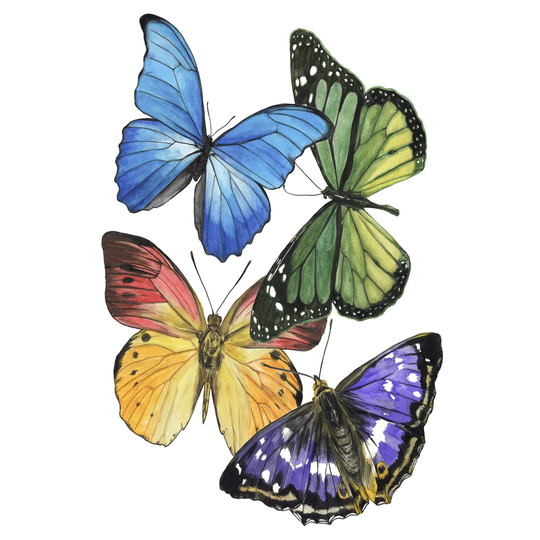 Butterfly Swatches II by Melissa Wang - Wrapped Canvas Painting