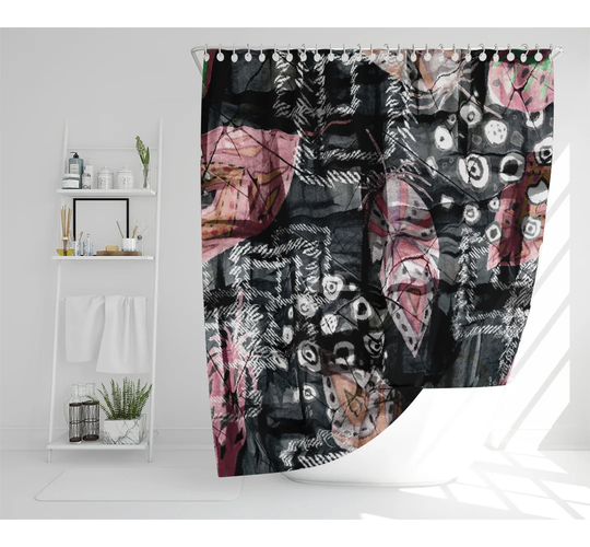 Bukovice Polyester Shower Curtain Set