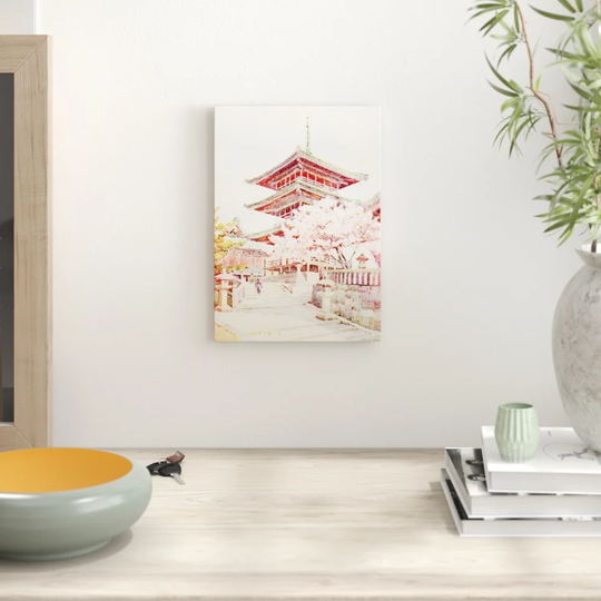 'Japanese Oriental The pagoda, Kyomidzu' by Ella Du Cane Graphic Art