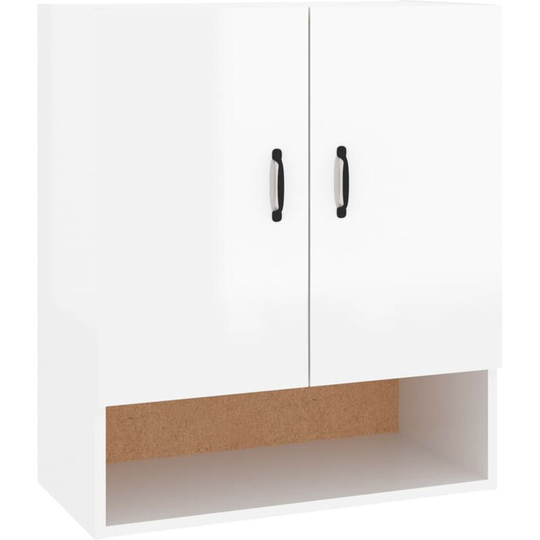 Vidaxl - Wall Cabinet High Gloss White 60x31x70 cm Engineered Wood White