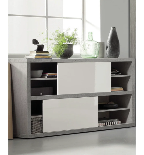 Pratico 2 - Door 8-Shelf Storage Cabinet