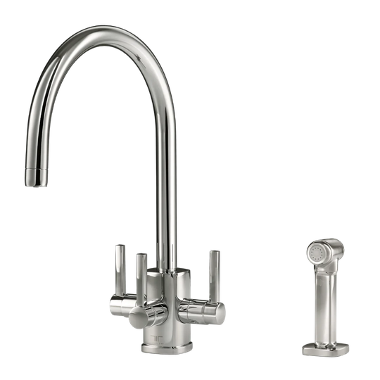 Newton C Spout Touch Single Lever Monobloc Tap with Side Spray