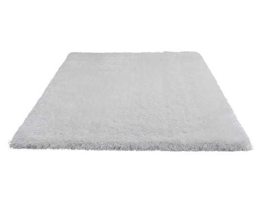 Leanne Glossy Hand Knotted White Rug